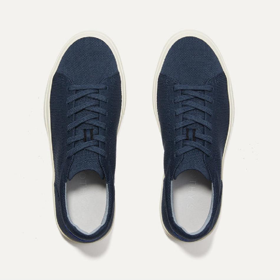 Women's Rothy's The RS02 Sneakers Navy | XAUGW58240