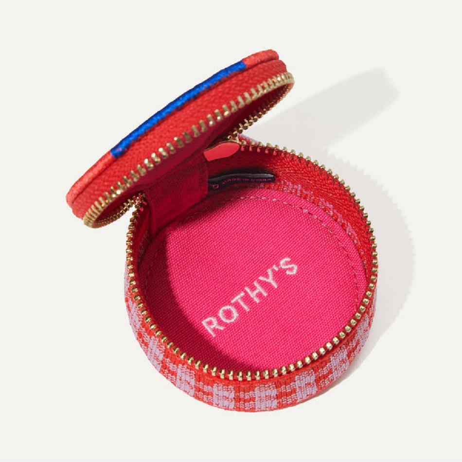 Women's Rothy's The Round Pouch Wallets Red | PAUQX66805