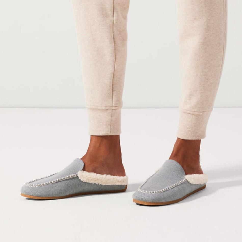 Women's Rothy's The Scuff Slipper Slippers Grey | AUQCS40556