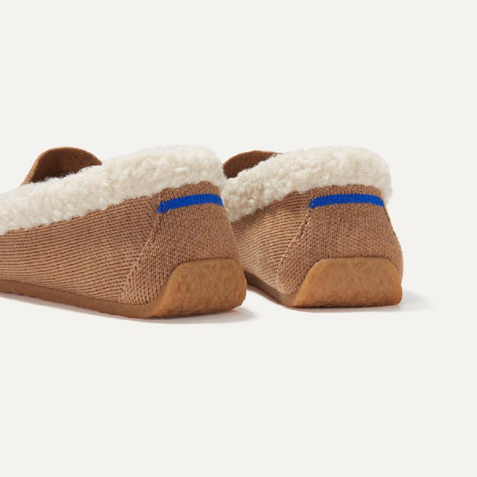 Women's Rothy's The Slipper Slippers Brown | XAUGW84182