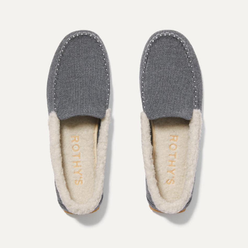 Women\'s Rothy\'s The Slipper Slippers Grey | AAUDF50481