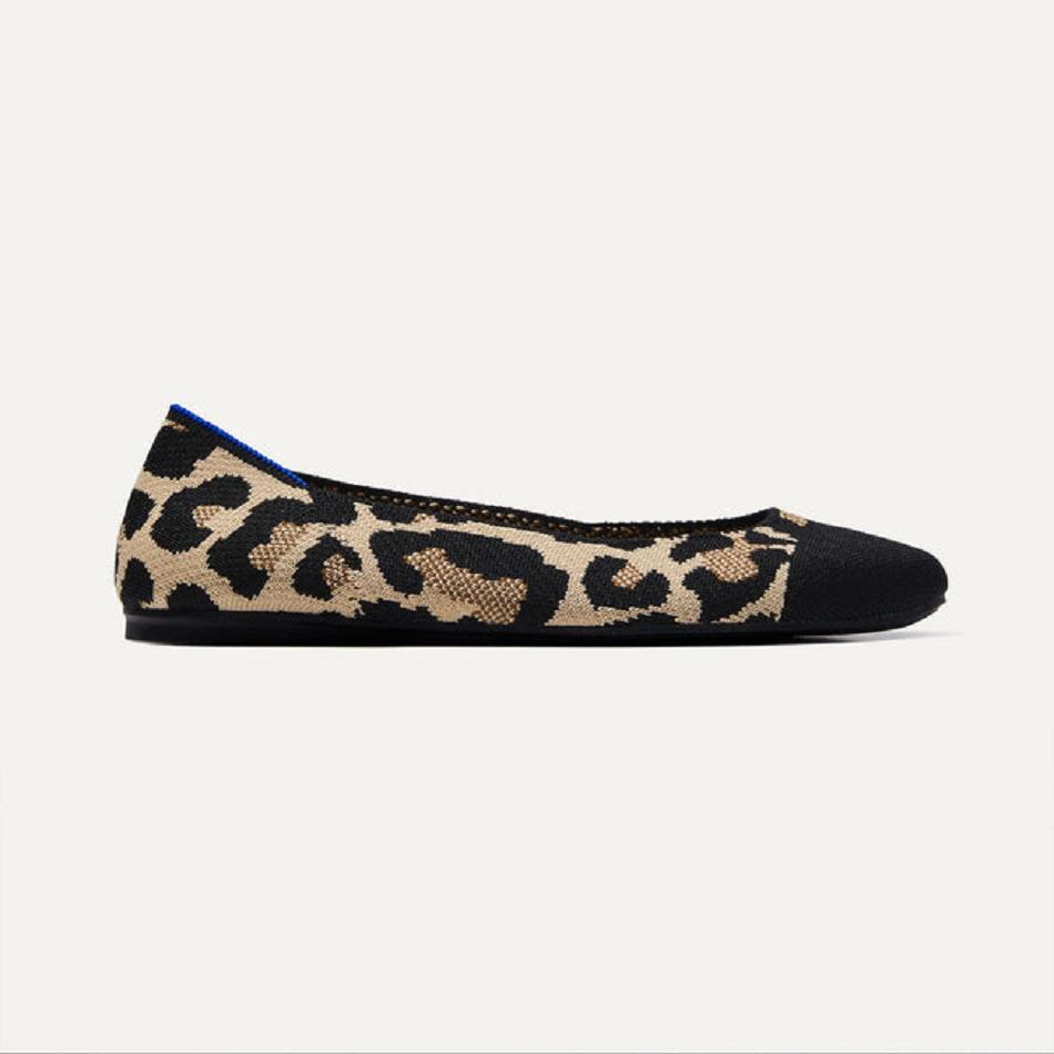 Women's Rothy's The Square Flat Shoes Brown | QAUUV75208