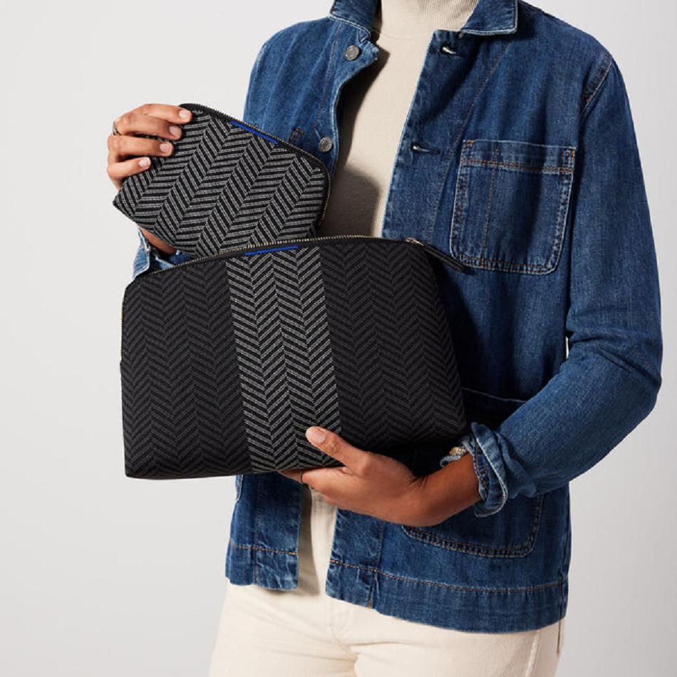 Women's Rothy's The Vanity Set Wallets Grey / Black | AUNEJ93516