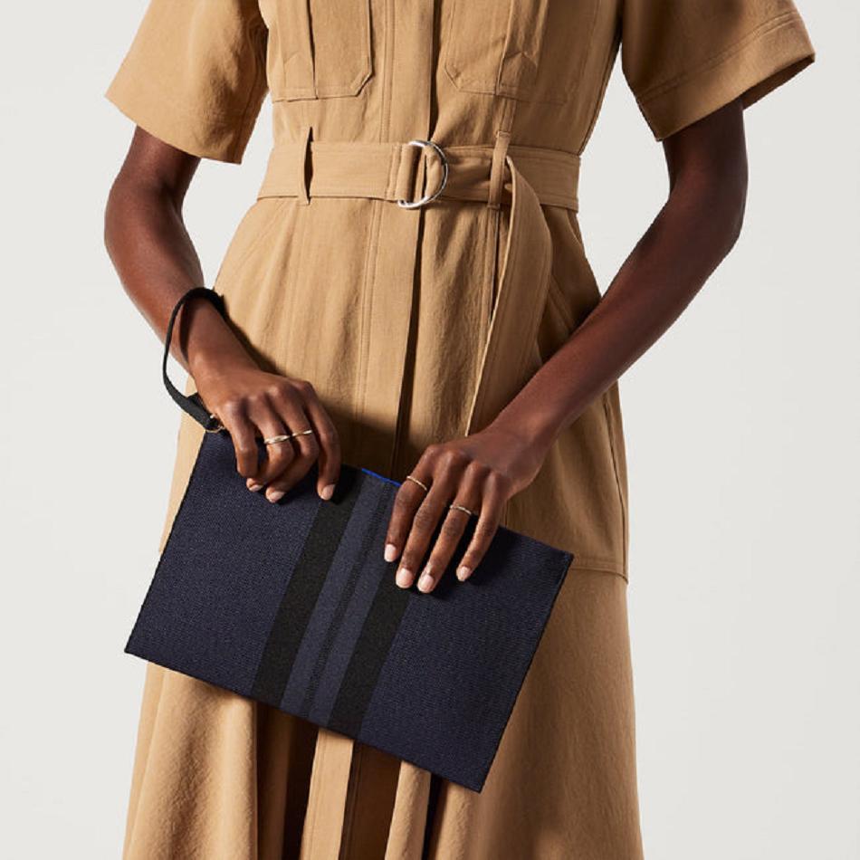 Women's Rothy's The Wristlet Wallets Navy | LAUTR39818
