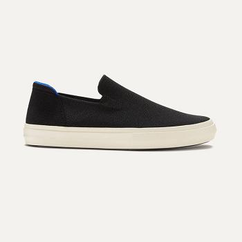 Men's Rothy's The City Slip On Sneakers Black | LAUTR28718
