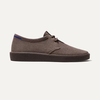 Men's Rothy's The Monty Lace Up Shoes Brown | AUNEJ88118