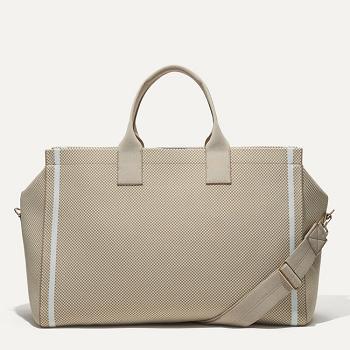 Men's Rothy's The Weekender Travel Bags Beige | FAUHY54265