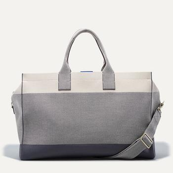 Men's Rothy's The Weekender Travel Bags Brown / Grey | MAUHR24470