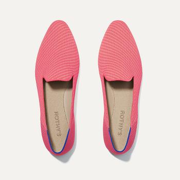 Women's Rothy's The Almond Loafer Flat Shoes Pink | FAUUI65778
