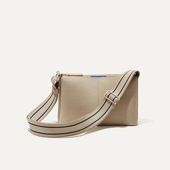 Women's Rothy's The Casual Crossbody Crossbody Bags Beige | PAUQX65667