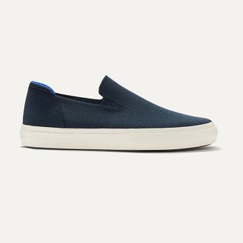 Women's Rothy's The City Slip On Sneakers Navy | FAUHY69284