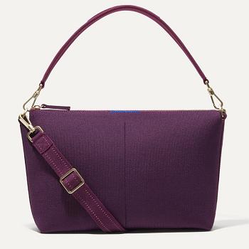 Women's Rothy's The Daily Crossbody Crossbody Bags Purple | YAUVQ47131