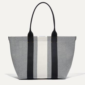 Women's Rothy's The Essential Tote Bags Grey / White | EAUVG61844