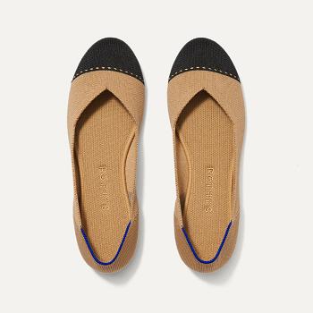 Women's Rothy's The Flat Flat Shoes Brown | MAUFT74657