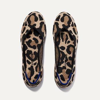 Women's Rothy's The Flat Flat Shoes Brown | UAUTG56597