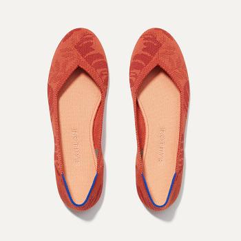 Women's Rothy's The Flat Flat Shoes Brown | ZAUMJ64562