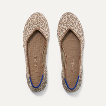 Women's Rothy's The Flat Flat Shoes Brown | ZAUNQ57017