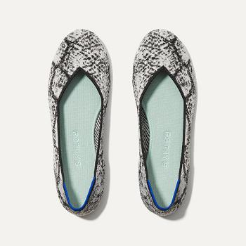 Women's Rothy's The Flat Flat Shoes Grey | FAUHY79767