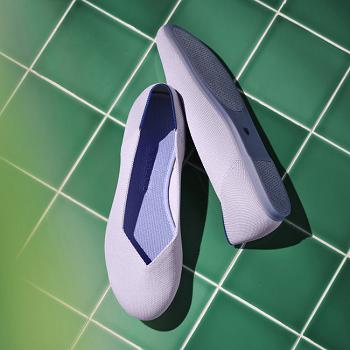 Women's Rothy's The Flat Flat Shoes Purple | AUCIF56296