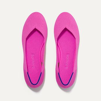 Women's Rothy's The Flat Flat Shoes Purple | LAUTR20938