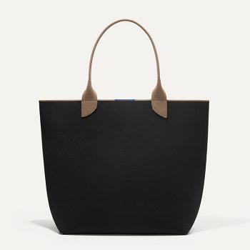 Women's Rothy's The Lightweight Tote Bags Black | LAUSX49473