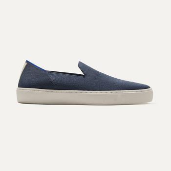Women's Rothy's The Original Slip On Sneakers Navy | MAUHR74254