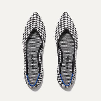Women's Rothy's The Point Flat Shoes Grey | AUCIF28804