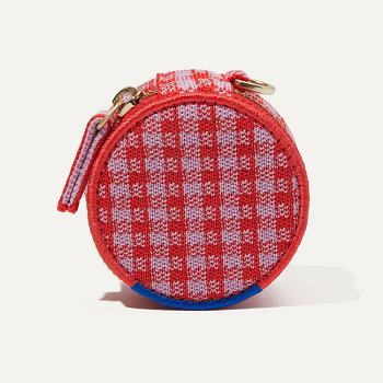 Women's Rothy's The Round Pouch Wallets Red | PAUQX66805