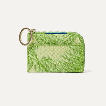 Women's Rothy's The Wallet Keychain Wallets Green | QAUUV12299