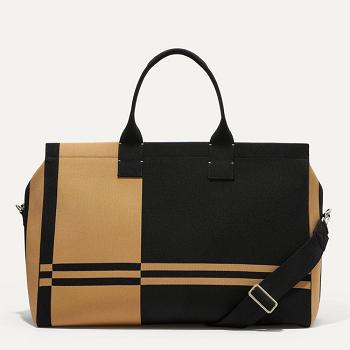 Women's Rothy's The Weekender Travel Bags Brown / Black | AAUDF47835