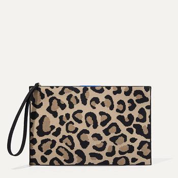 Women's Rothy's The Wristlet Wallets Brown / Black | AUDYB93216